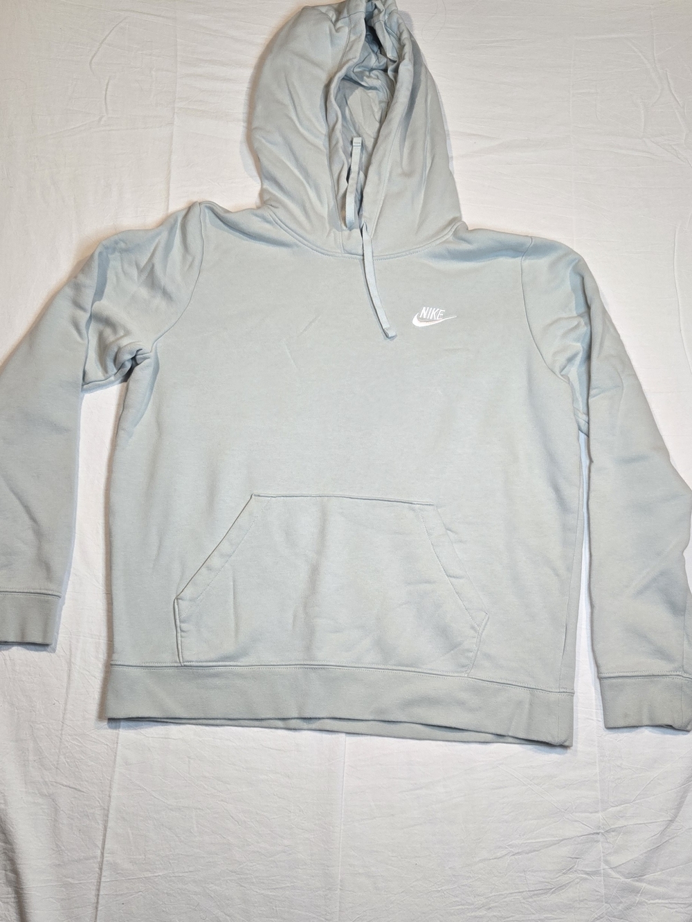 Nike Womens Pale Blue Hooded Pullover Sweatshirt